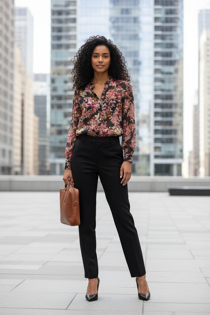 KUT from the Kloth Women Black Floral Sheer Long Sleeve Button Down Blouse Sz XS